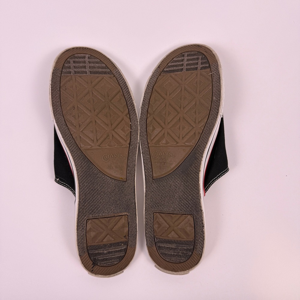 Converse All Star Cut-Away Sandals Mens 9 Womens 11 Black Canvas Slip On Slides - Picture 8 of 10